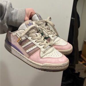 Adidas Women's Pink and Purple Sneakers